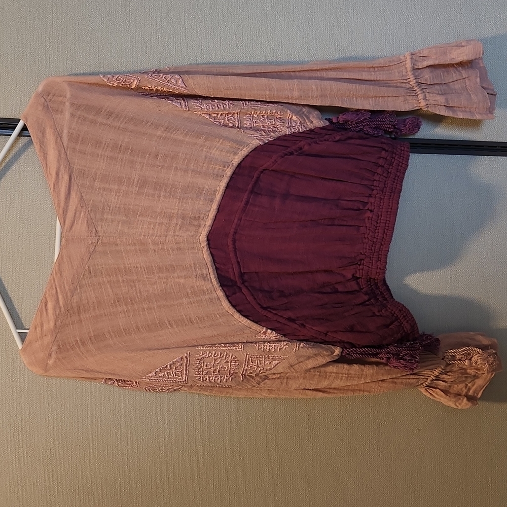 Free People Long Sleeve Top Size Medium - Picture 8 of 16